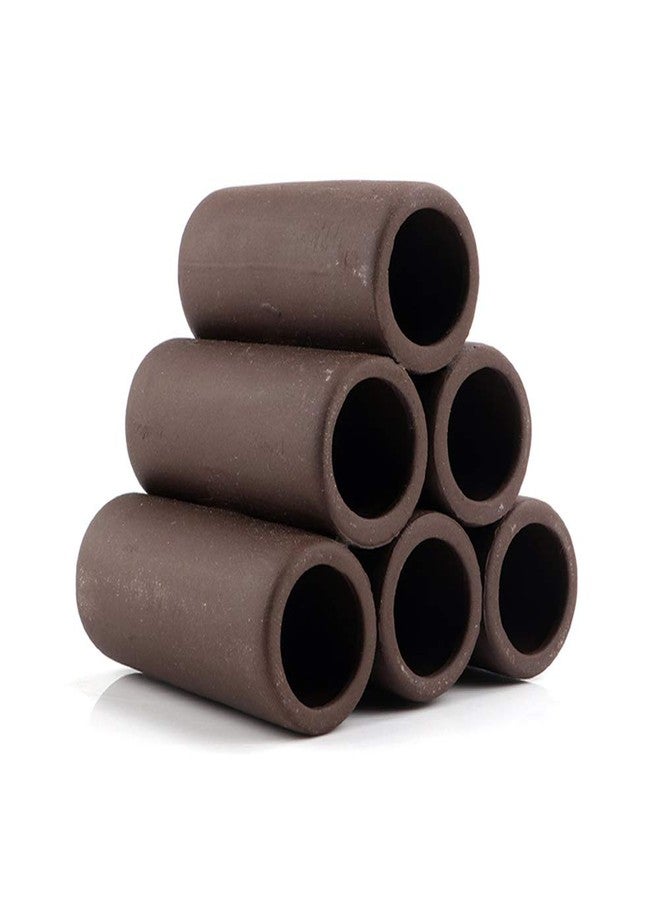Norgail Handmade Brown Ceramic Shelters - Shrimp Habitat, Breeding Tube, Hiding cave - Hideaway Pipes Reduce Stress, Encourage spawning - Decorative Aquarium Accessories 1PCS - Image 1
